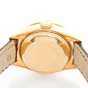 Ladies Rolex President 18k Gold Diamond Watch 69138