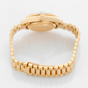 Ladies Rolex President 18k Gold Diamond Watch 69138