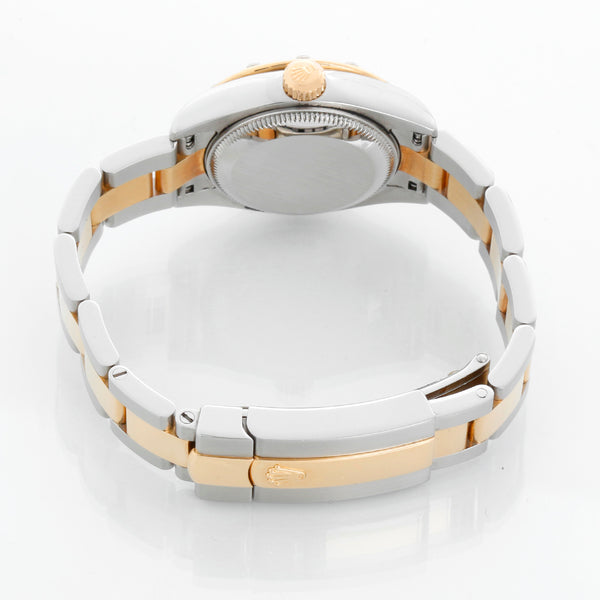 Rolex Ladies Datejust 2-Tone Diamond Watch 179313 Gold Champagne Mother of Pearl Dial