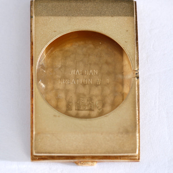 Tiffany & Co. Waldan #1 Possible Prototype Rare Ladies Yellow Gold Tank Watch