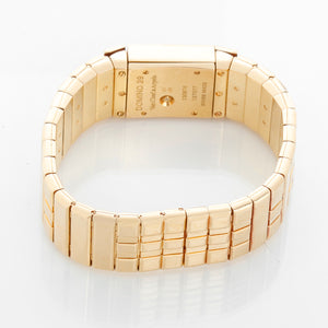 Extremely Rare And Collectable Van Cleef & Arpels Domino 39 Ladies Yellow Gold Diamond Dress Watch