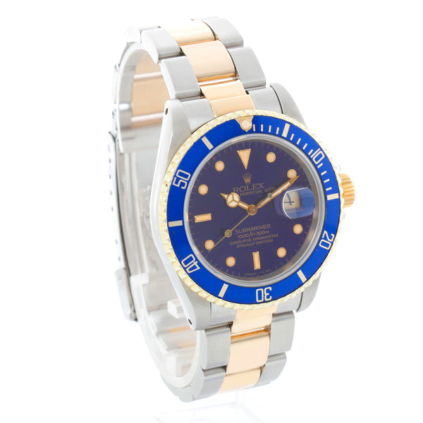 Rolex Submariner 2-Tone Steel & Gold Men's Watch Transitional Model 16803