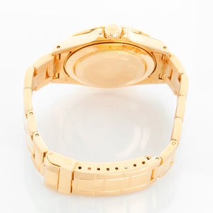 Rolex Submariner 18k Gold Men's Watch 16618 Blue Dial