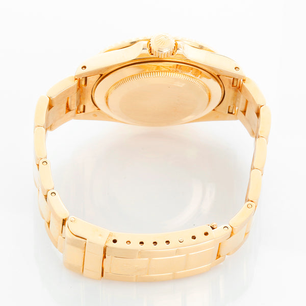 Rolex Submariner 18k Gold Men's Watch 16618 Blue Dial