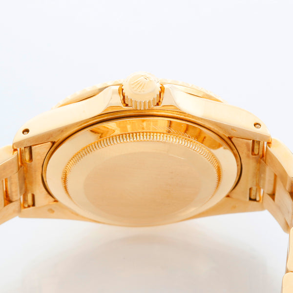 Rolex Submariner 18k Gold Men's Watch 16618 Blue Dial