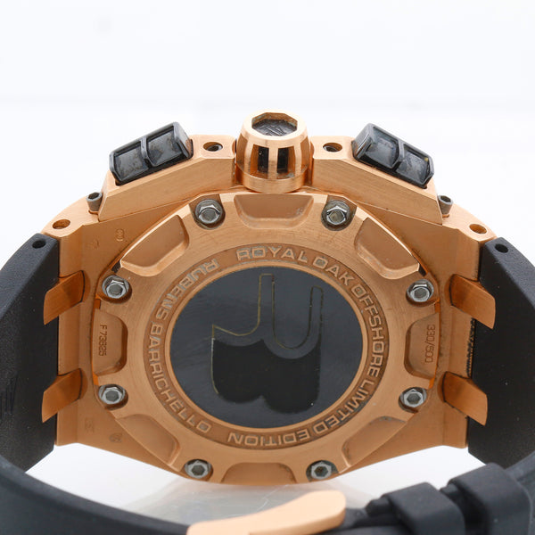 Audemars Piguet Rubens Barrichello II Offshore Chronograph Rose Gold Men's Watch 26078RO.OO.D002CR.01