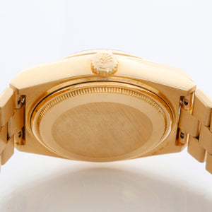 Rolex Oysterquartz President Day-Date Men's Cream Dial 18k Gold Watch 19018