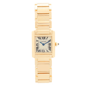 Cartier Tank Francaise 18k Yellow Gold Ladies Watch W50002N2 1820