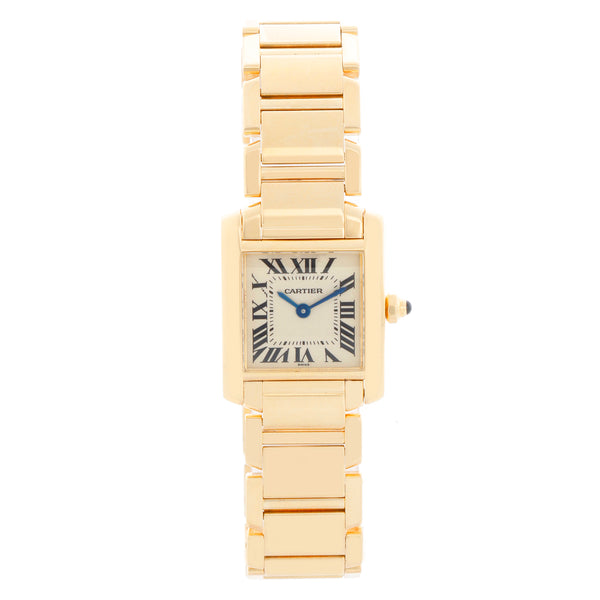 Cartier Tank Francaise 18k Yellow Gold Ladies Watch W50002N2 1820