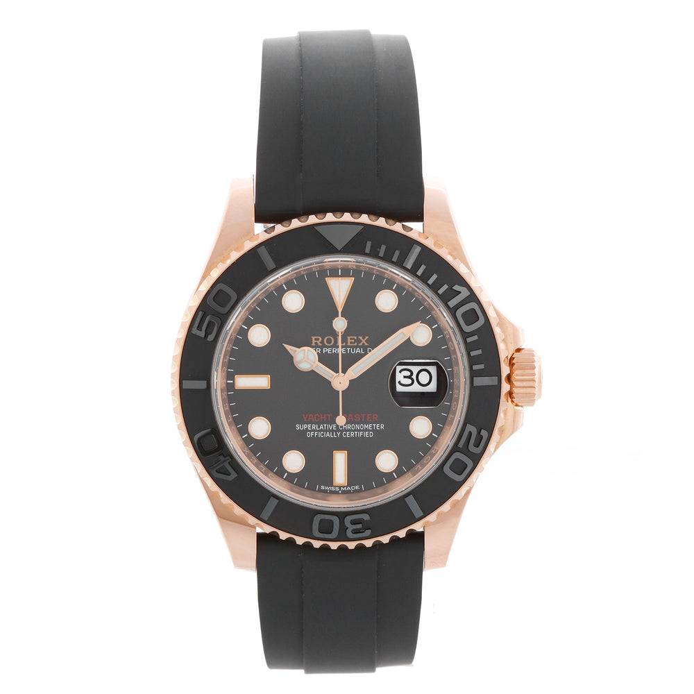 Rolex Yacht - Master 18k Eve Rose Gold Men's Watch 116655