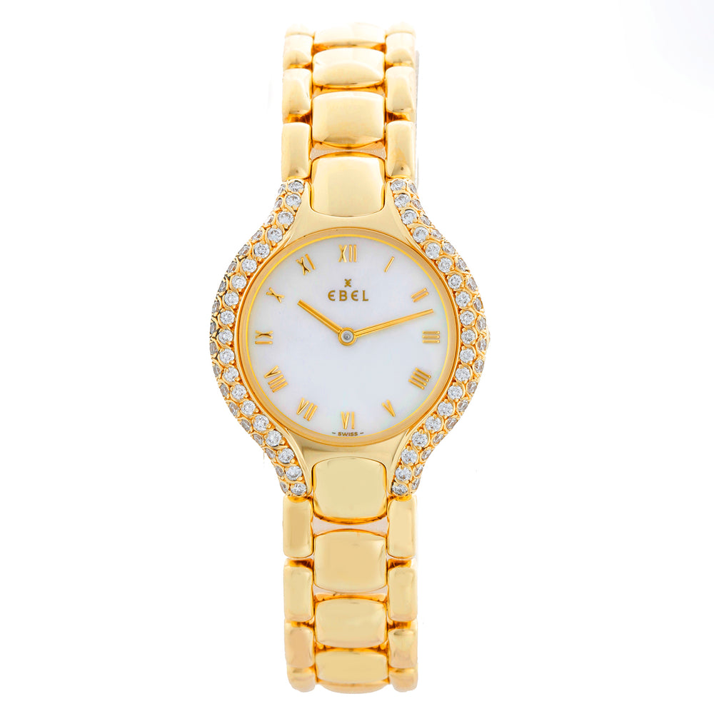 Ebel Beluga 18k Yellow Gold 24 mm Ladies Quartz Watch 866969