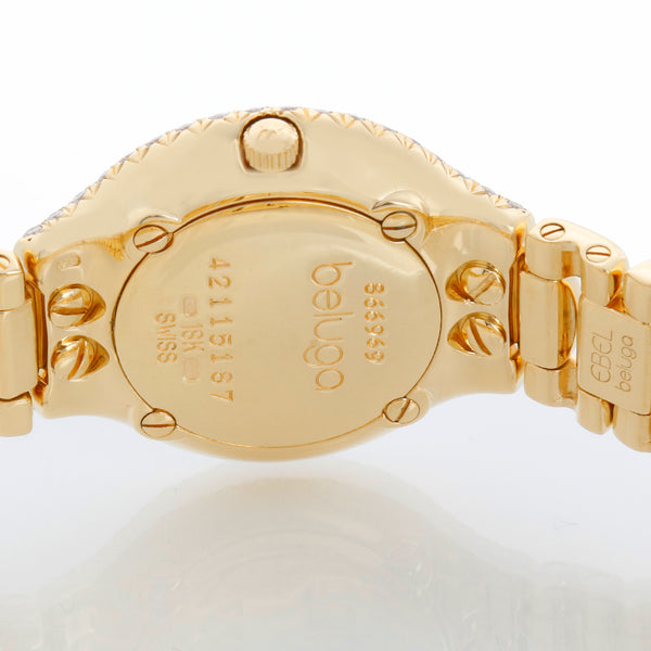 Ebel Beluga 18k Yellow Gold 24 mm Ladies Quartz Watch 866969