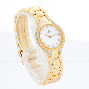 Ebel Beluga 18k Yellow Gold 24 mm Ladies Quartz Watch 866969