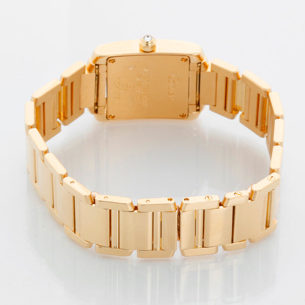 Cartier Tank Francaise 18k Yellow Gold Ladies Watch 2364 WE1001R8