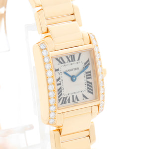 Cartier Tank Francaise 18k Yellow Gold Ladies Watch 2364 WE1001R8