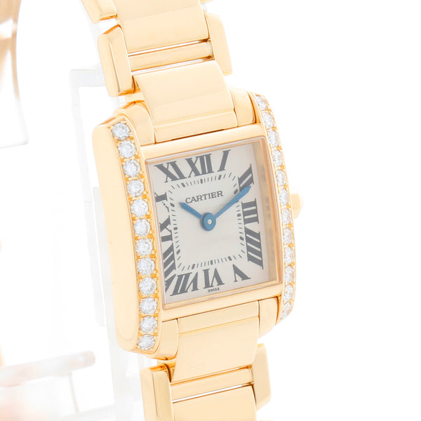 Cartier Tank Francaise 18k Yellow Gold Ladies Watch 2364 WE1001R8