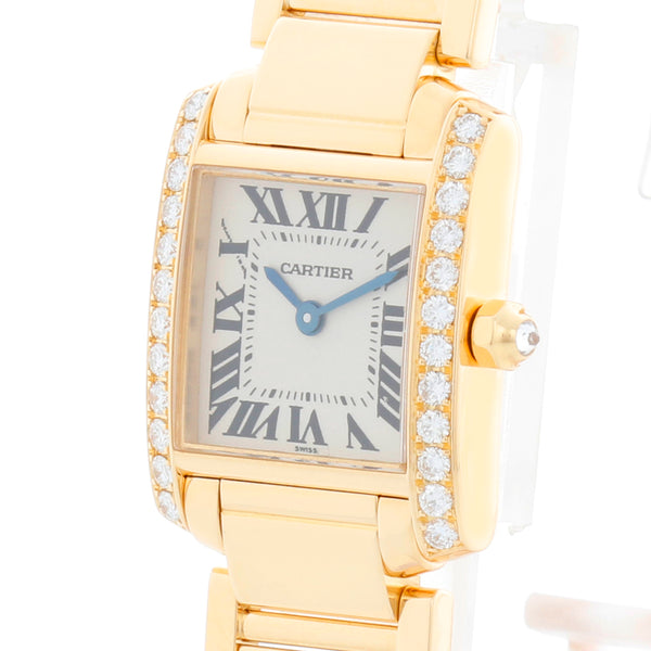Cartier Tank Francaise 18k Yellow Gold Ladies Watch 2364 WE1001R8