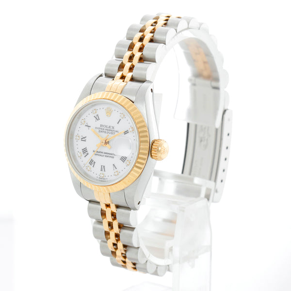 Ladies Rolex Datejust  2-Tone Diamond Watch 69173