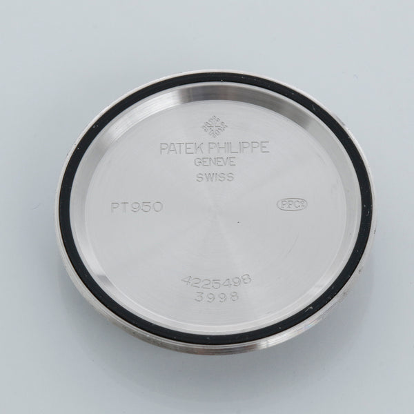 Very Rare Patek Philippe Calatrava Platinum Ref 3998 P Black Dial  Men's Watch