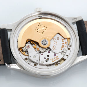 Very Rare Patek Philippe Calatrava Platinum Ref 3998 P Black Dial  Men's Watch