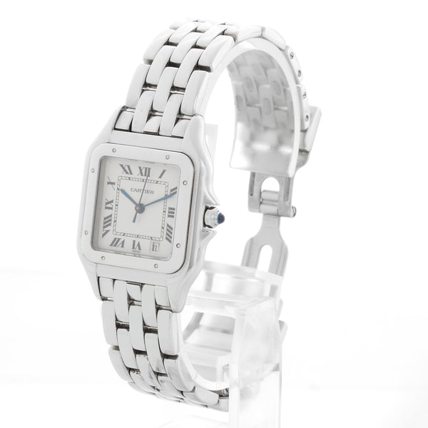 Cartier Panther Stainless Steel Quartz Midsize 27mm Watch W25054P5 1310