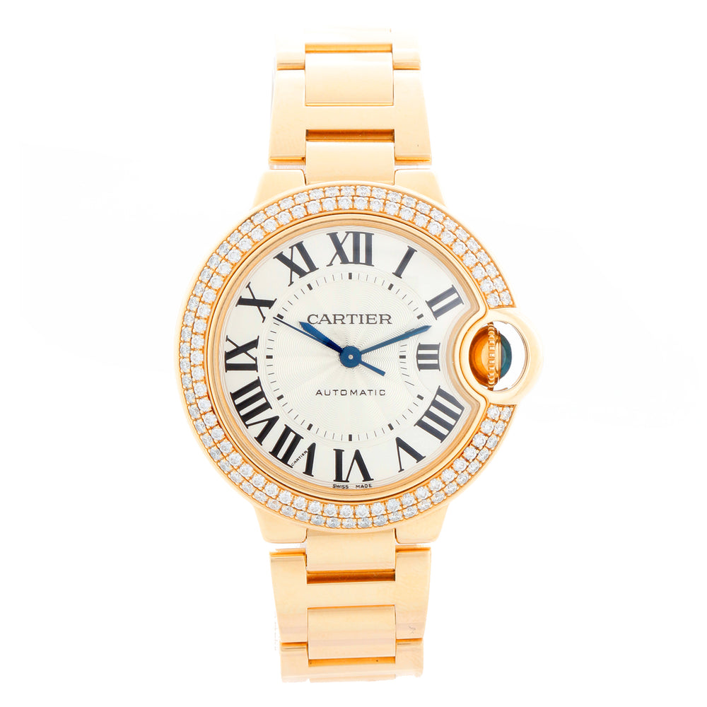 Cartier Ballon Bleu Midsize 18k Yellow Gold Watch WJBB0002 3827