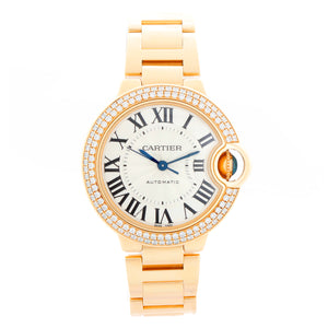 Cartier Ballon Bleu Midsize 18k Yellow Gold Watch WJBB0002 3827