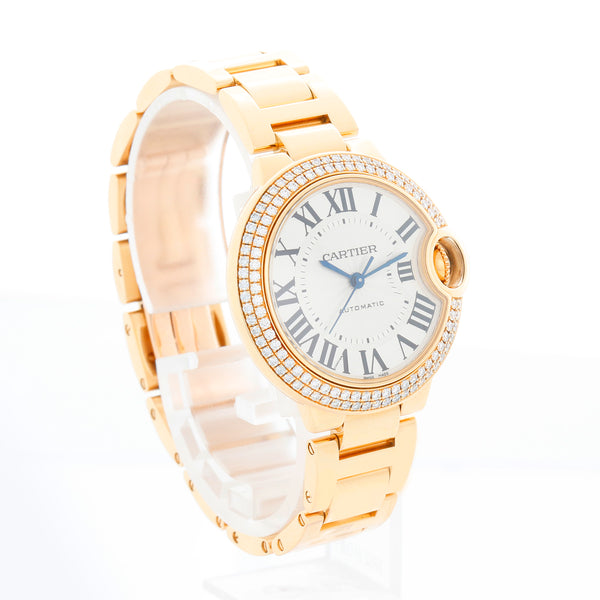 Cartier Ballon Bleu Midsize 18k Yellow Gold Watch WJBB0002 3827