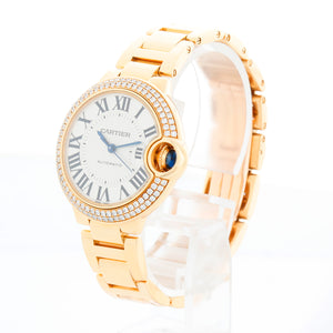 Cartier Ballon Bleu Midsize 18k Yellow Gold Watch WJBB0002 3827