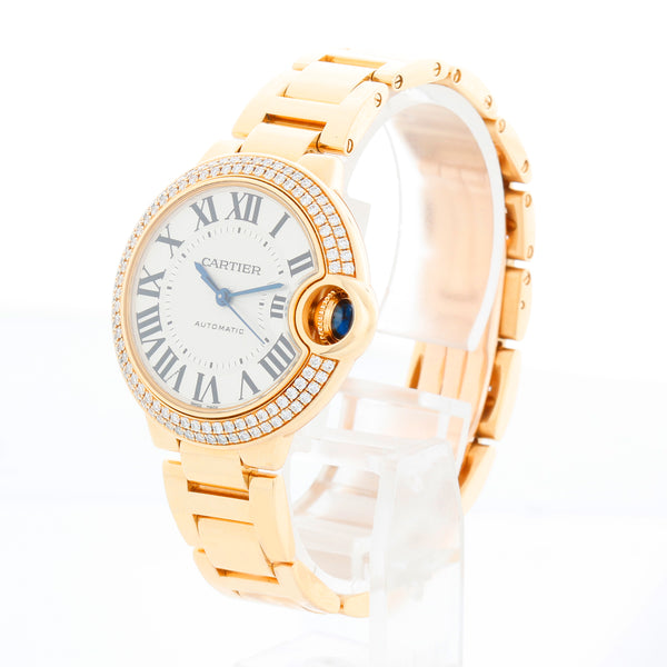 Cartier Ballon Bleu Midsize 18k Yellow Gold Watch WJBB0002 3827