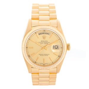 18k Yellow Gold Rolex President Day-Date Men's  Watch 18038
