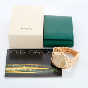 18k Yellow Gold Rolex President Day-Date Men's  Watch 18038