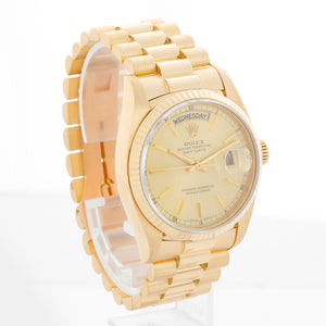 18k Yellow Gold Rolex President Day-Date Men's  Watch 18038