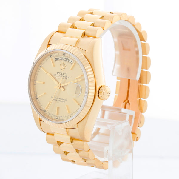18k Yellow Gold Rolex President Day-Date Men's  Watch 18038