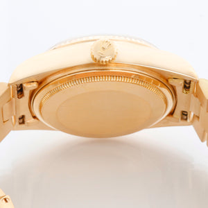 Rolex President Day-Date Men's 18k Yellow Gold Watch 18038 Silver Dial