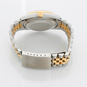 Men's 2-Tone Steel & Gold Rolex Datejust Watch 16233 Champagne Dial