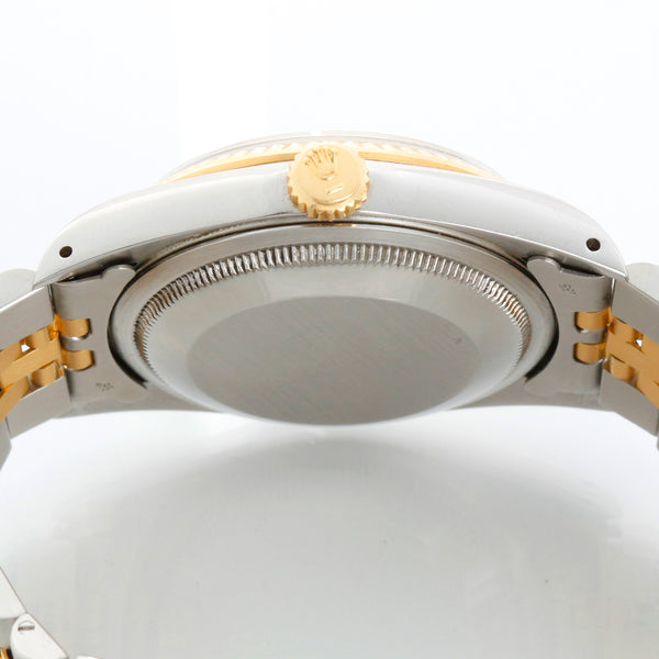 Men's 2-Tone Steel & Gold Rolex Datejust Watch 16233 Champagne Dial