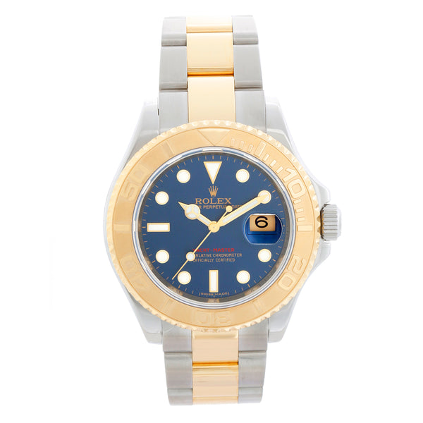 Rolex Yacht - Master Steel & Gold Men's 2-Tone Watch Blue Dial 16623