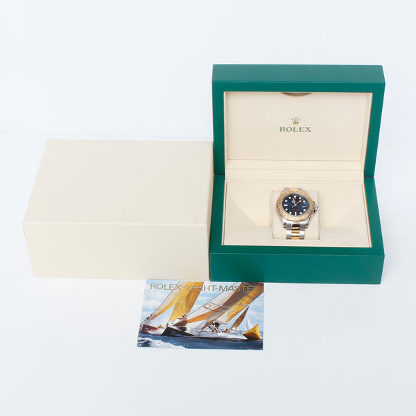 Rolex Yacht - Master Steel & Gold Men's 2-Tone Watch Blue Dial 16623