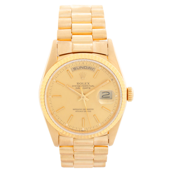 Rolex President Men's Watch 18238 Champagne Dial
