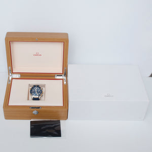Omega Seamaster Automatic Chronometer Steel & 18K Yellow Gold Blue Dial Men's Watch 210.22.44.51.03.001