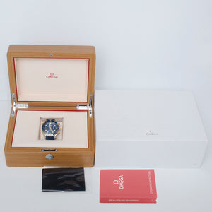 Omega Seamaster Automatic Chronometer Steel & 18K Yellow Gold Blue Dial Men's Watch 210.22.44.51.03.001