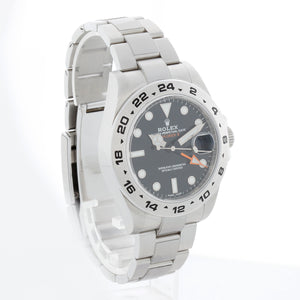Rolex Explorer II Men's Stainless Steel Watch 216570  Black Dial with Date