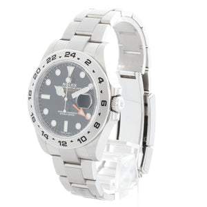 Rolex Explorer II Men's Stainless Steel Watch 216570  Black Dial with Date
