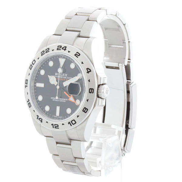 Rolex Explorer II Men's Stainless Steel Watch 216570  Black Dial with Date
