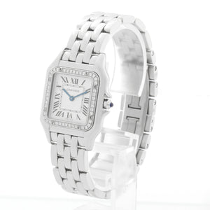 Cartier Stainless Steel  Midsize Diamond Panther W4PN0008 4016