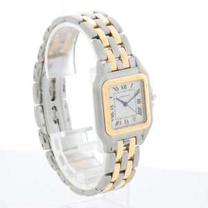 Cartier Midsize 2-Row Panther 2-Tone Steel & Gold Watch W25027B8