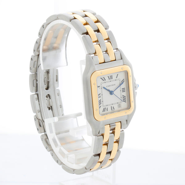 Cartier Midsize 2-Row Panther 2-Tone Steel & Gold Watch W25027B8
