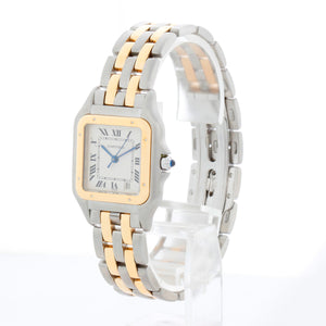 Cartier Midsize 2-Row Panther 2-Tone Steel & Gold Watch W25027B8