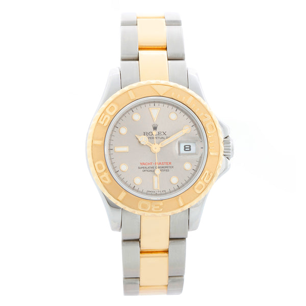 Rolex Ladies Yacht - Master 2-Tone Watch 69623 Silver Dial